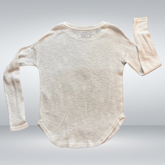 Abercrombie & Fitch Kids Cream French Bulldog Glitter Thread Pullover Sweater - Picture 2 of 3